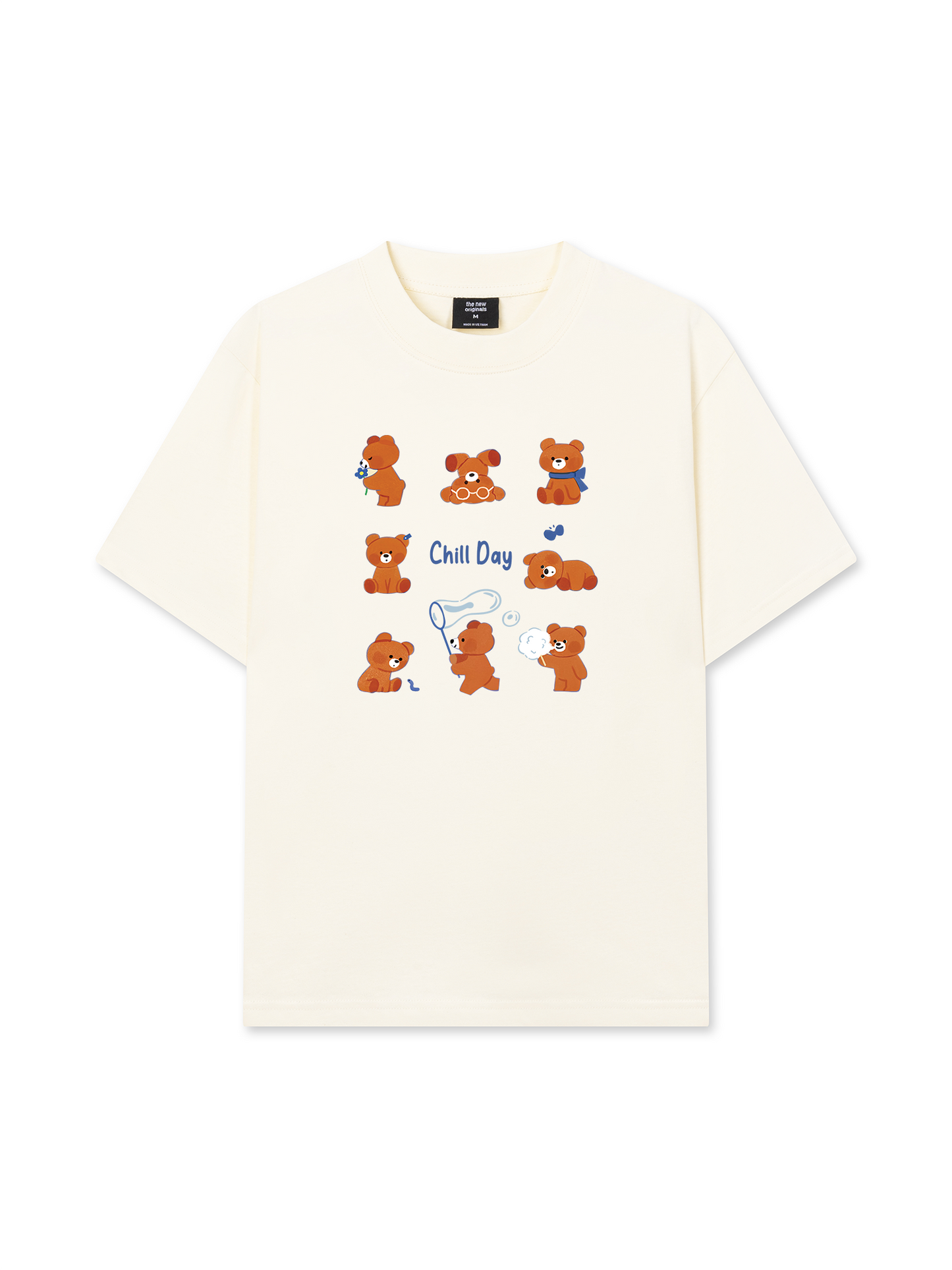 Áo Thun Relaxed Fit Teddy Land Teddy Chill Day