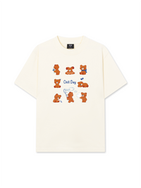 Áo Thun Relaxed Fit Teddy Land Teddy Chill Day