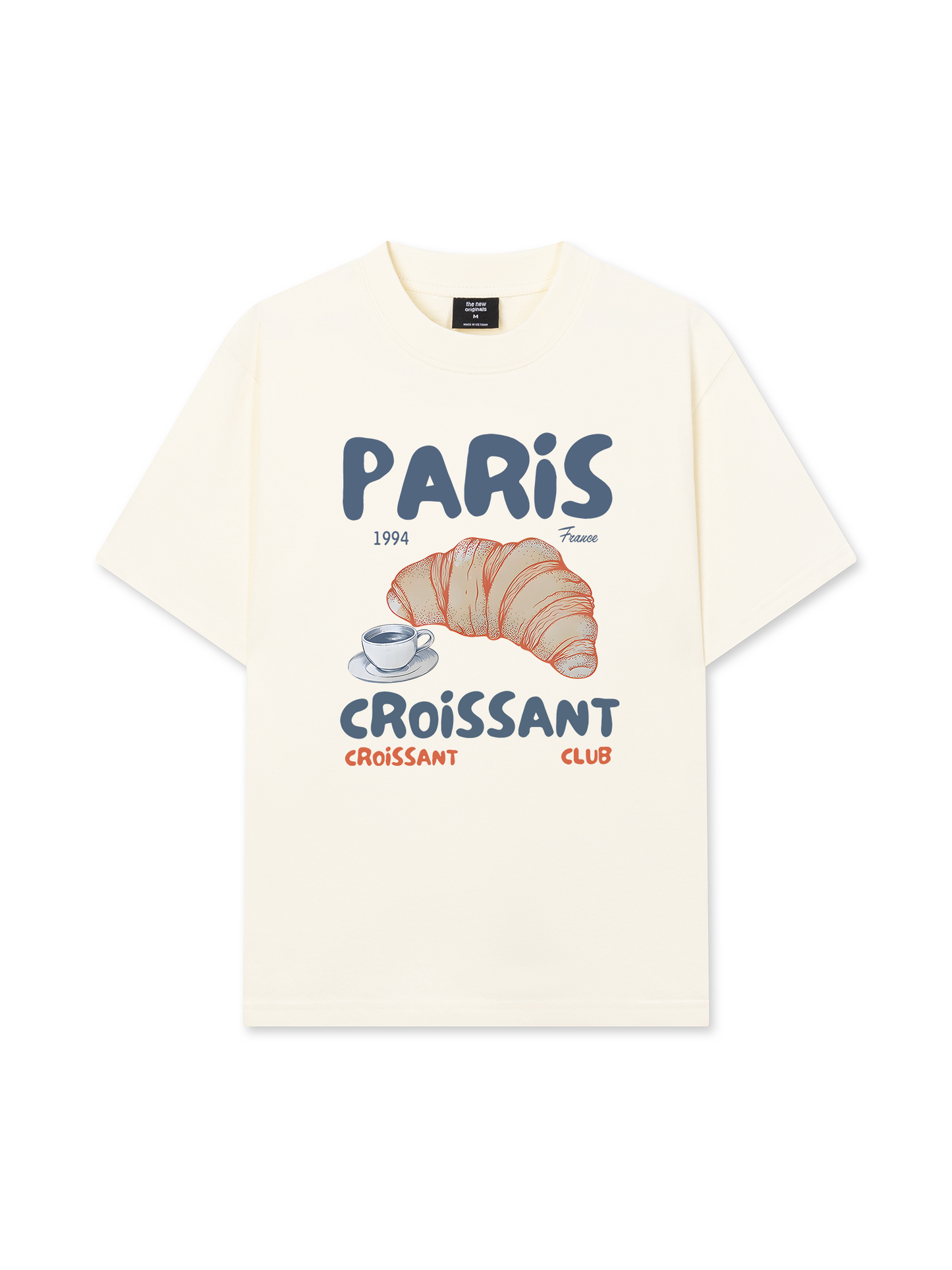 Áo Thun Relaxed Fit Sweet Pastry Paris Coissant