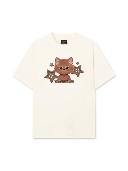 Áo Thun Relaxed Fit Brown Cat