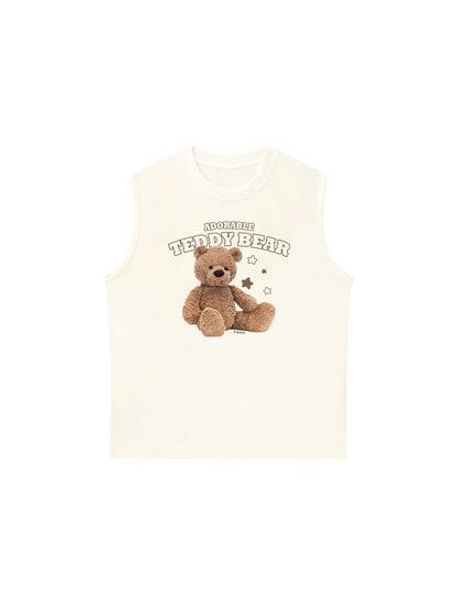 Áo Ba Lỗ Relaxed Fit Teddy Land Adorable Teddy Bear