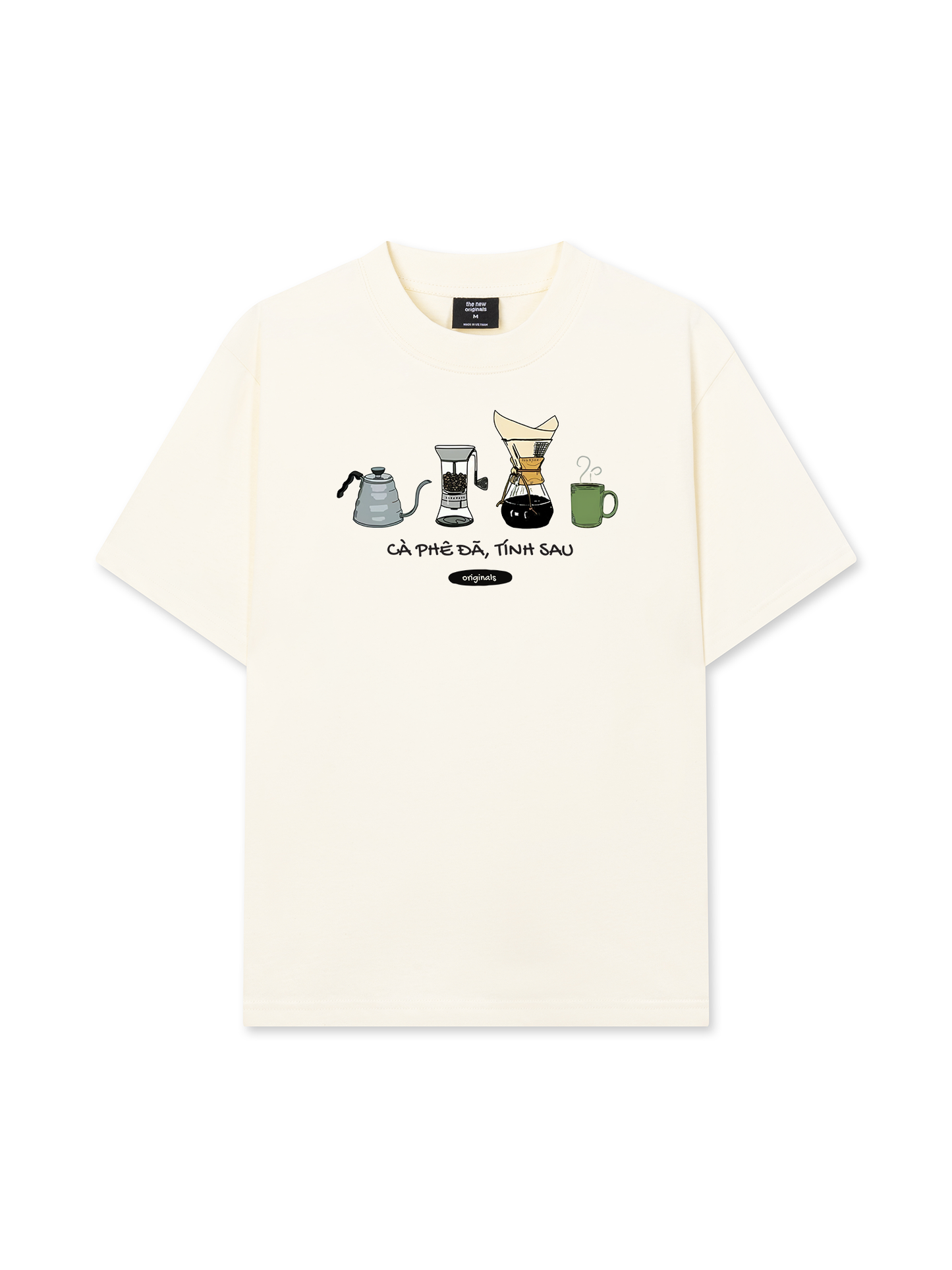 Áo Thun Relaxed Fit Cà Phê Đã, Tính Sau