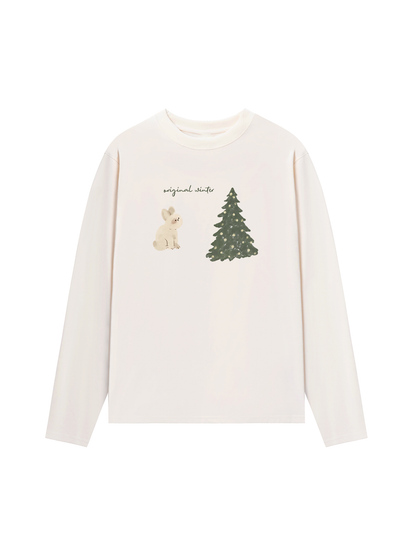 Áo Thun Dài Tay Winter Bunny Xmas