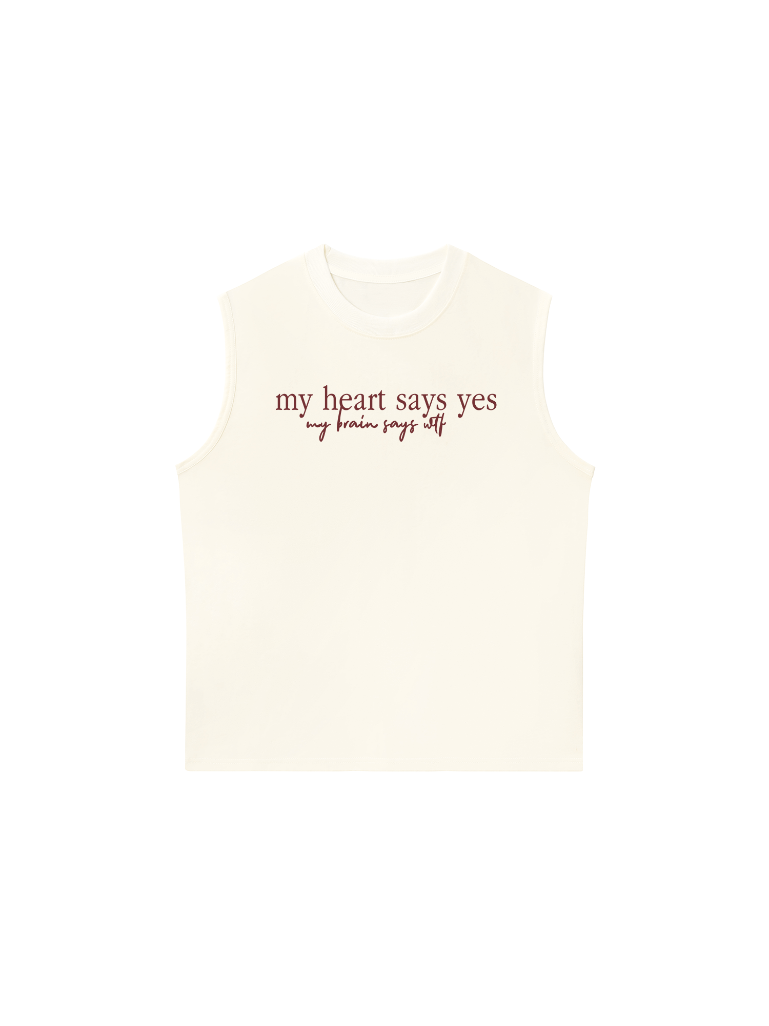 Áo Ba Lỗ Relaxed Fit My Heart Say Yes