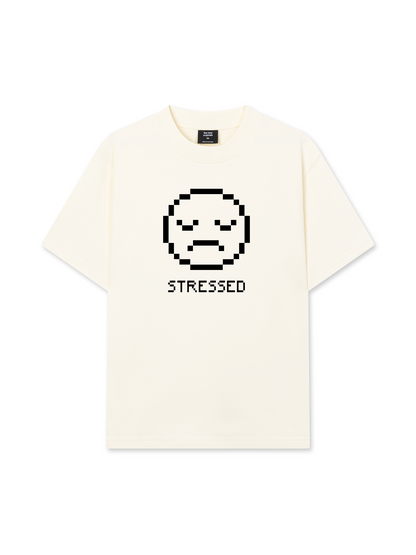 Áo Thun Relaxed Fit Pixel Universe Stressed DT0164DT