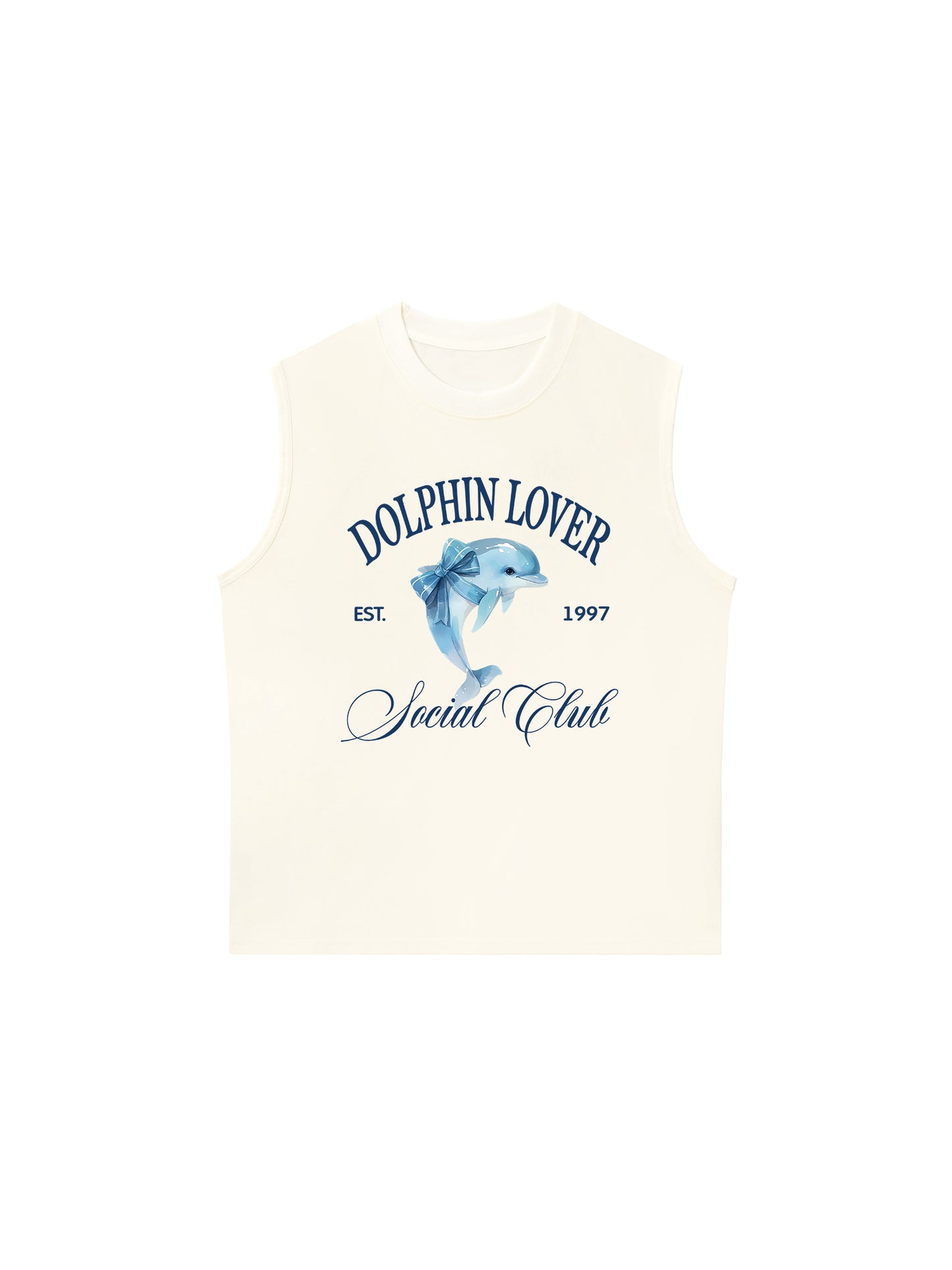 Áo Ba Lỗ Relaxed Fit Ocean Dolphin Lover