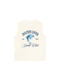 Áo Ba Lỗ Relaxed Fit Ocean Dolphin Lover