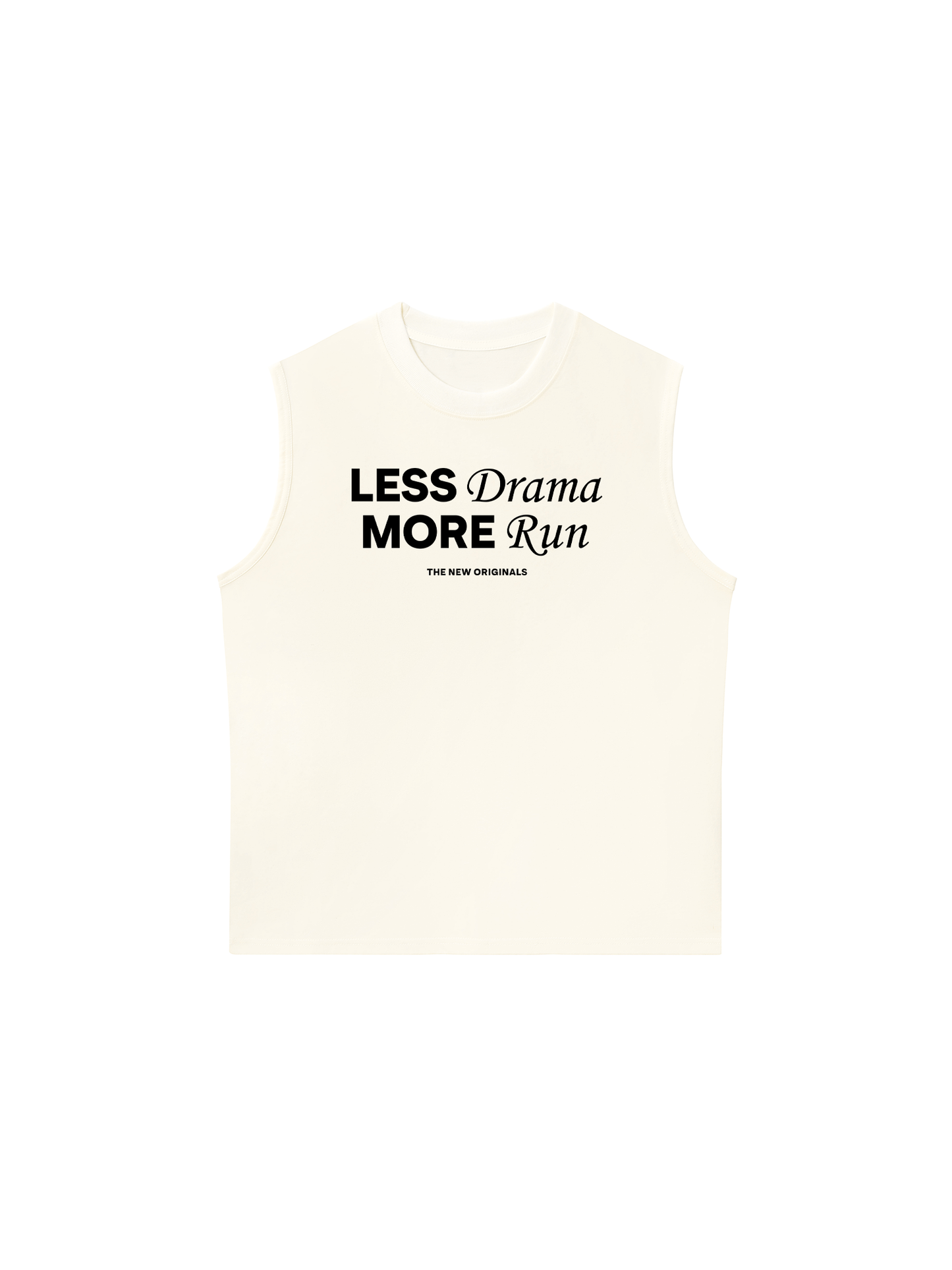 Áo Ba Lỗ Relaxed Fit Less Drama More Run