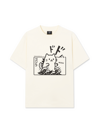 Áo Thun Relaxed Fit Japan Spirit Godzilla Meow