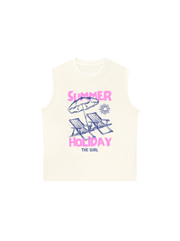 Áo Ba Lỗ Relaxed Fit Summer Holiday The Girl