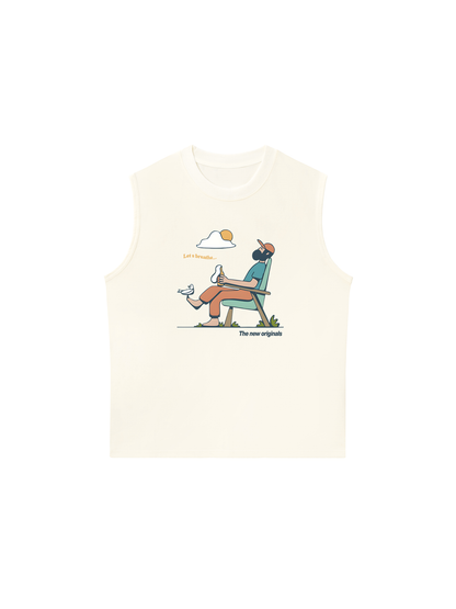 Áo Ba Lỗ Relaxed Fit Let_s Breathe