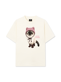 Áo Thun Relaxed Fit Working O'ttreats Pink Meow