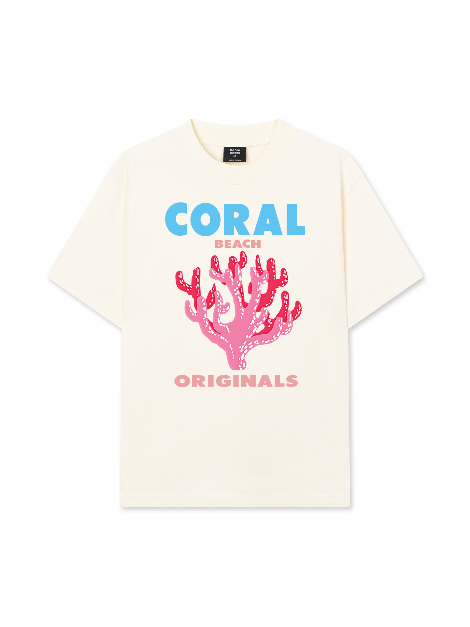 Áo Thun Relaxed Fit Summer Vibes Coral Beach