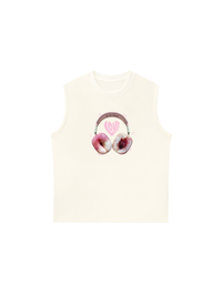 Áo Ba Lỗ Relaxed Fit Summer Vibes Peach Love