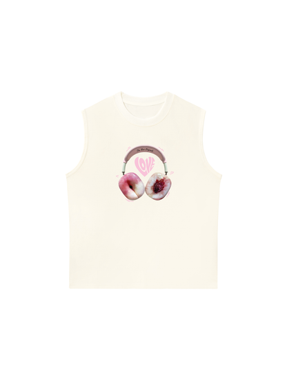 Áo Ba Lỗ Relaxed Fit Summer Vibes Peach Love