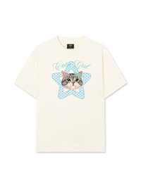Áo Thun Relaxed Fit Cutie Girl Blue Tiffany