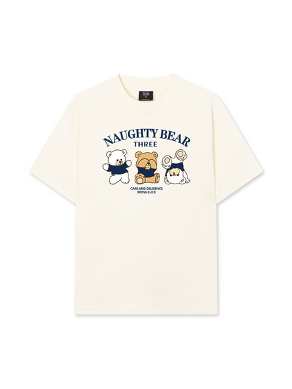 Áo Thun Relaxed Fit Naughty Bear Three