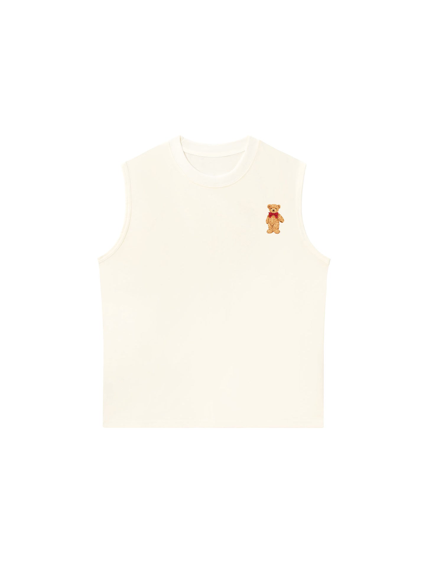 Áo Ba Lỗ Relaxed Fit Teddy Land Teddy Red Bow