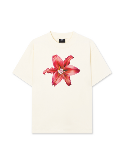 Áo Thun Relaxed Fit Pearl Lily Flower