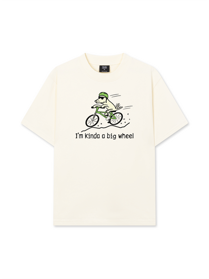 Áo Thun Relaxed Fit Go Outside I'm Kinda A Big Wheel