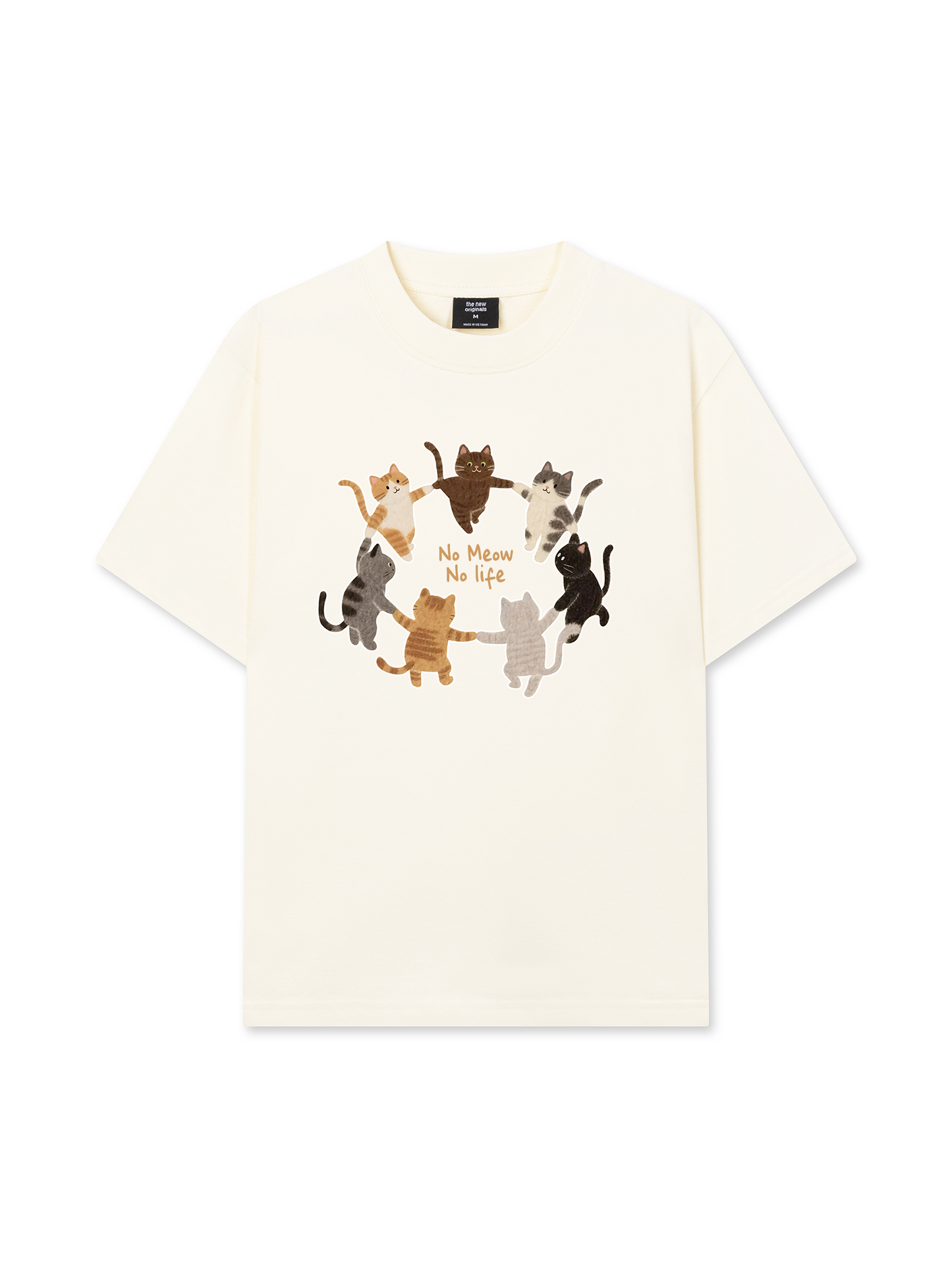 Áo Thun Relaxed Fit No Meow No Life