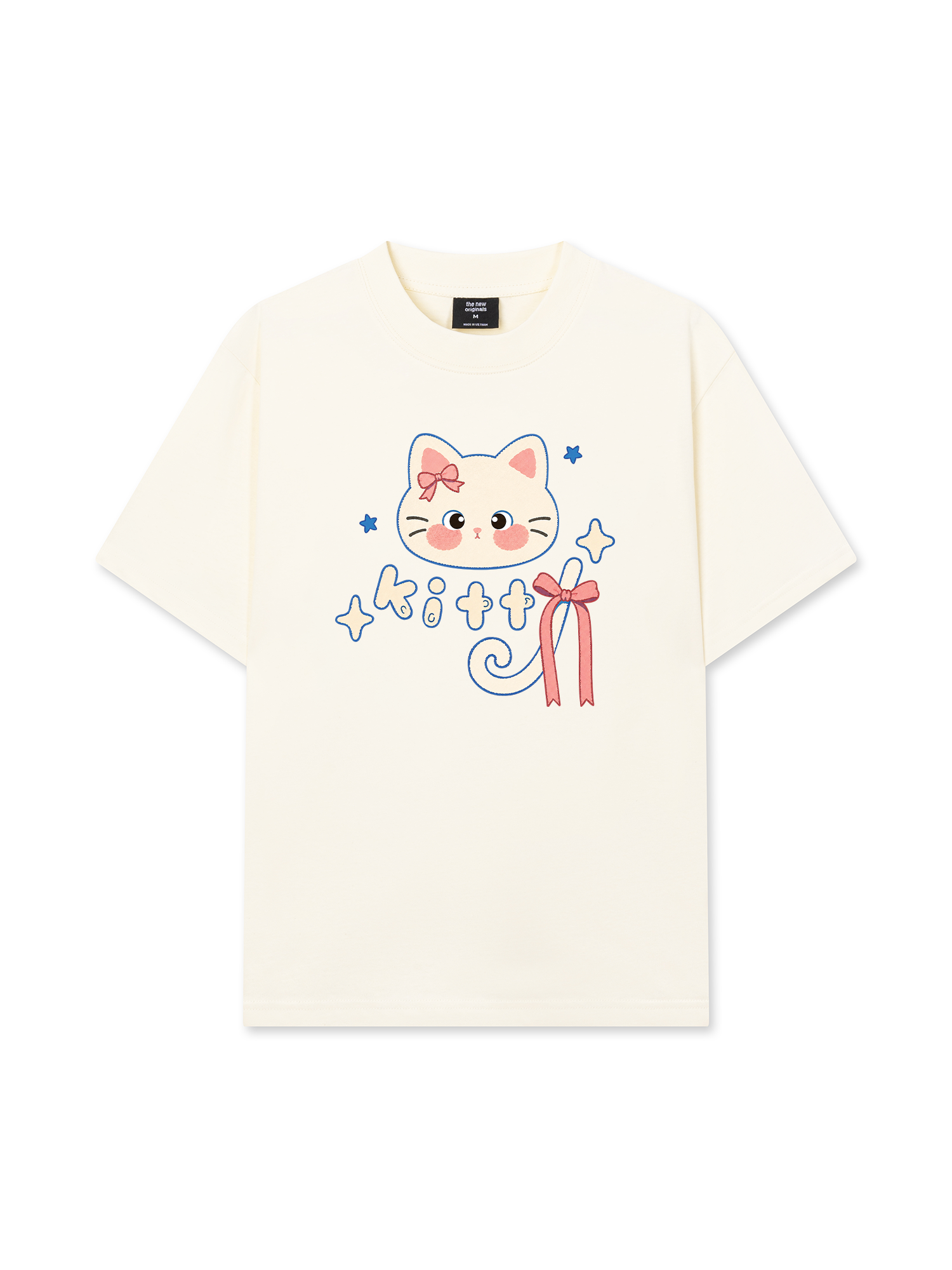 Áo Thun Relaxed Fit Blue Kitty