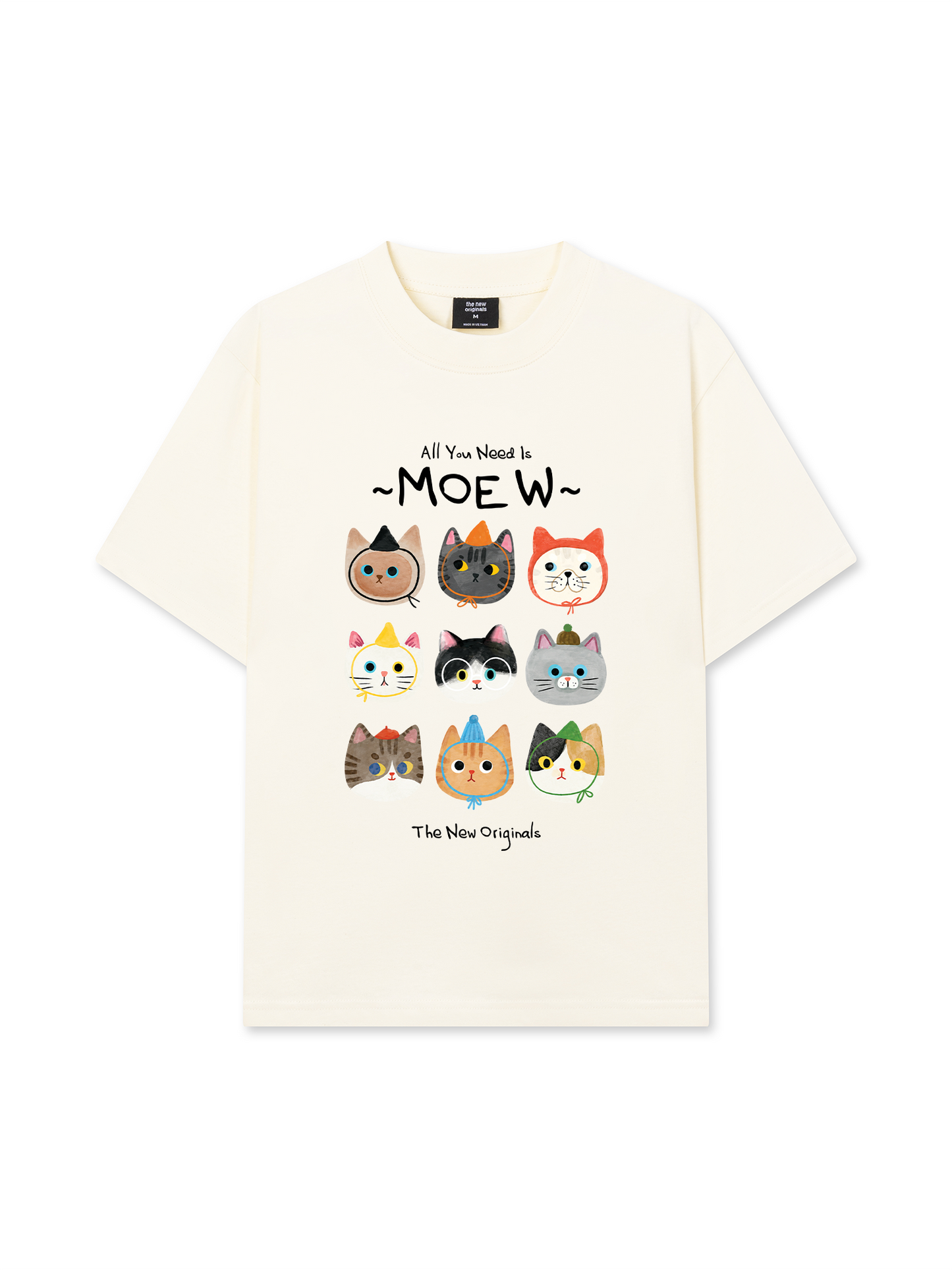 Áo Thun Relaxed Fit All You Need Is Moew
