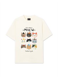 Áo Thun Relaxed Fit All You Need Is Moew