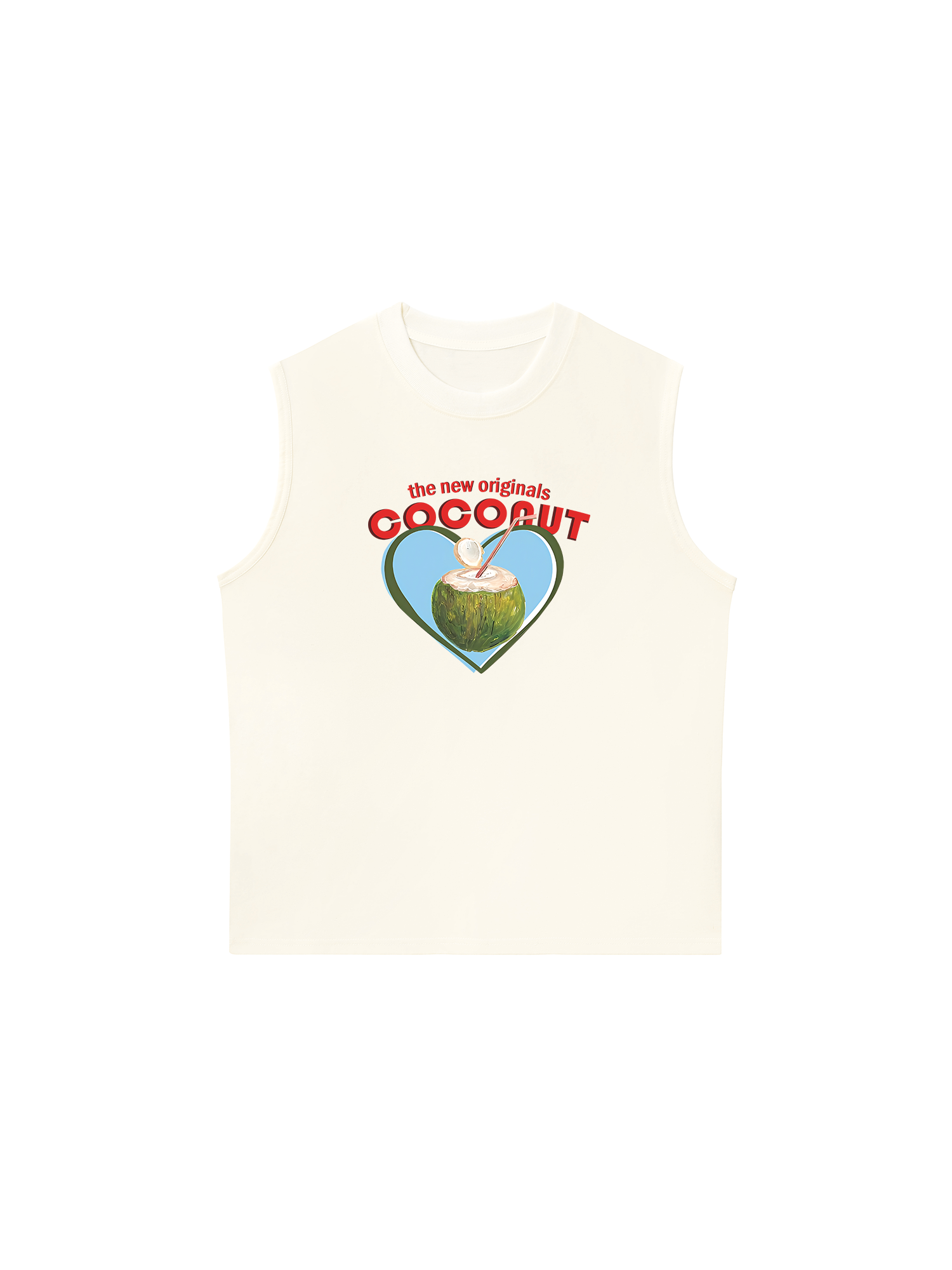 Áo Ba Lỗ Relaxed Fit Summer Vibes Coconut