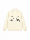 Áo Sweater Polo Nỉ Hai Da  Saint Latent Old Money