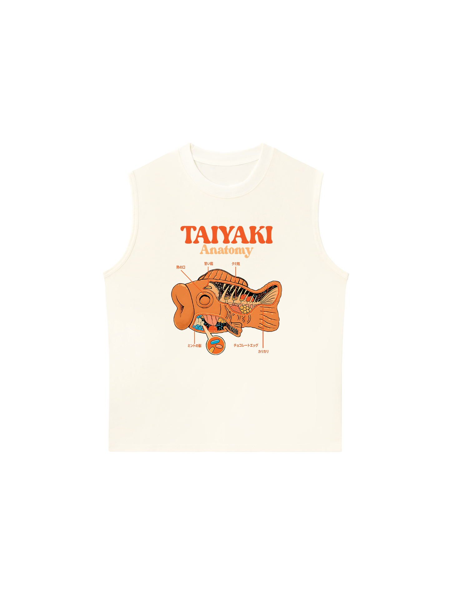 Áo Ba Lỗ Relaxed Fit Taiyaki Anatomy