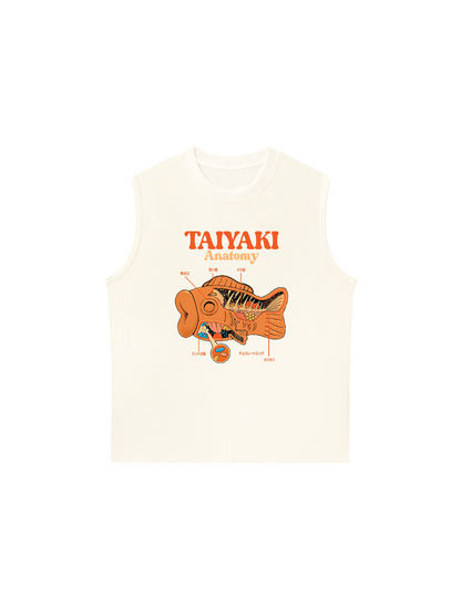 Áo Ba Lỗ Relaxed Fit Taiyaki Anatomy