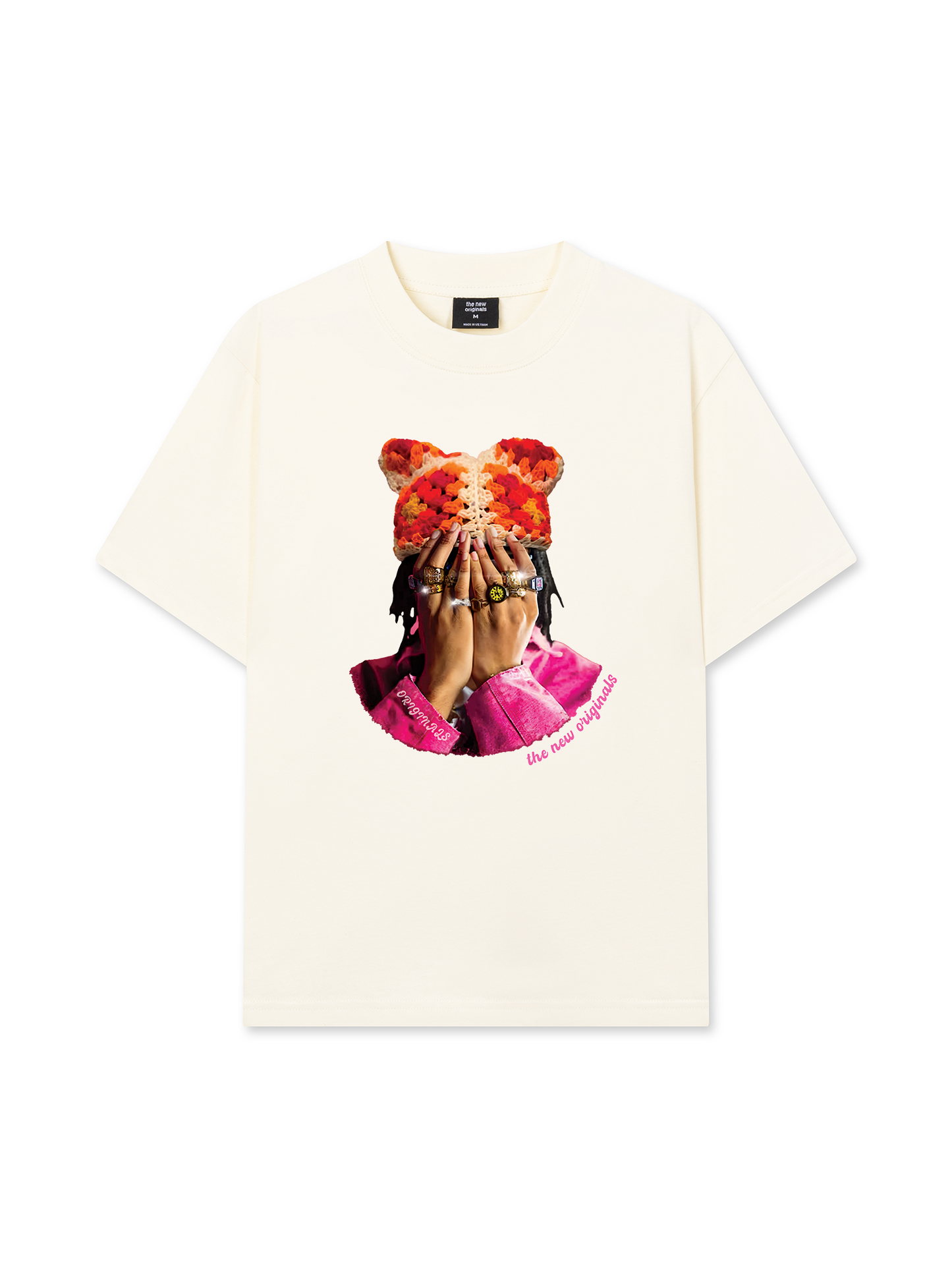 Áo Thun Relaxed Fit Jewel Ring & Orange Kitty Cap Wash