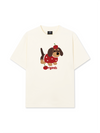 Áo Thun Relaxed Fit Animal Cute Puppy With Cherry