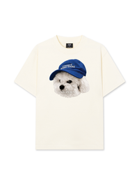Áo Thun Relaxed Fit Puppy With Blue Hat