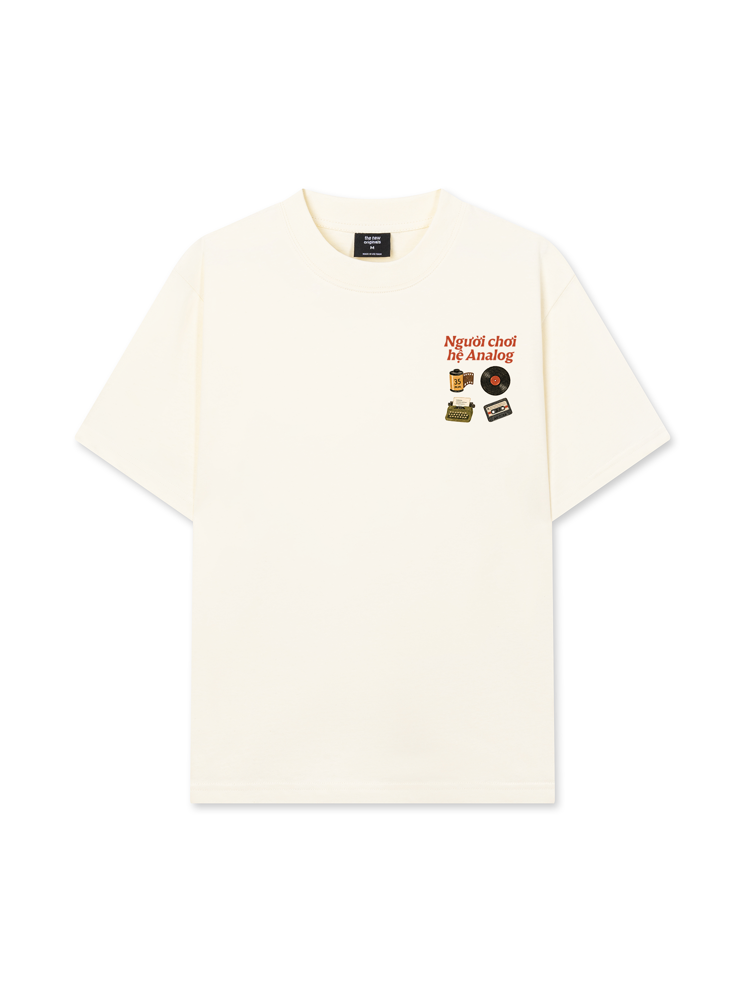 Áo Thun Relaxed Fit Người Chơi Hệ Analog