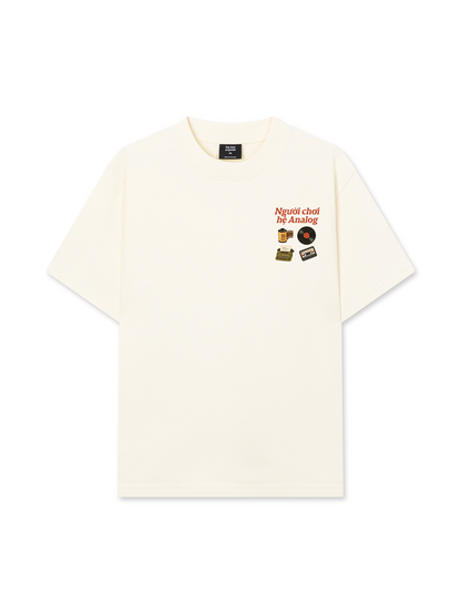 Áo Thun Relaxed Fit Người Chơi Hệ Analog