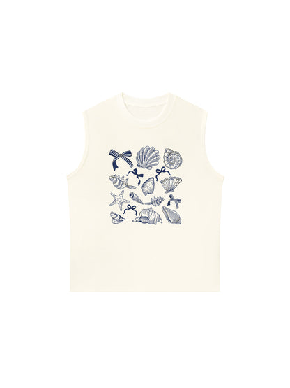 Áo Ba Lỗ Relaxed Fit Ocean Blue Vibes