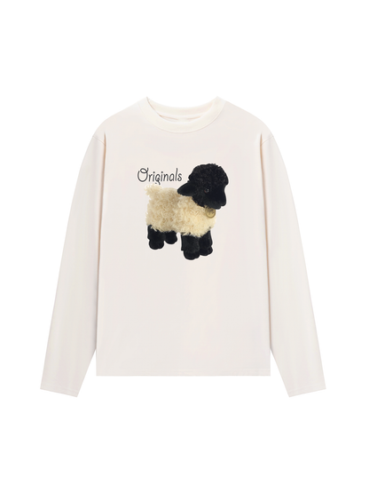 Áo Thun Dài Tay Animal Mood Sheep