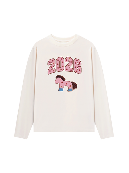 Áo Thun Dài Tay 2026 Pink Horse