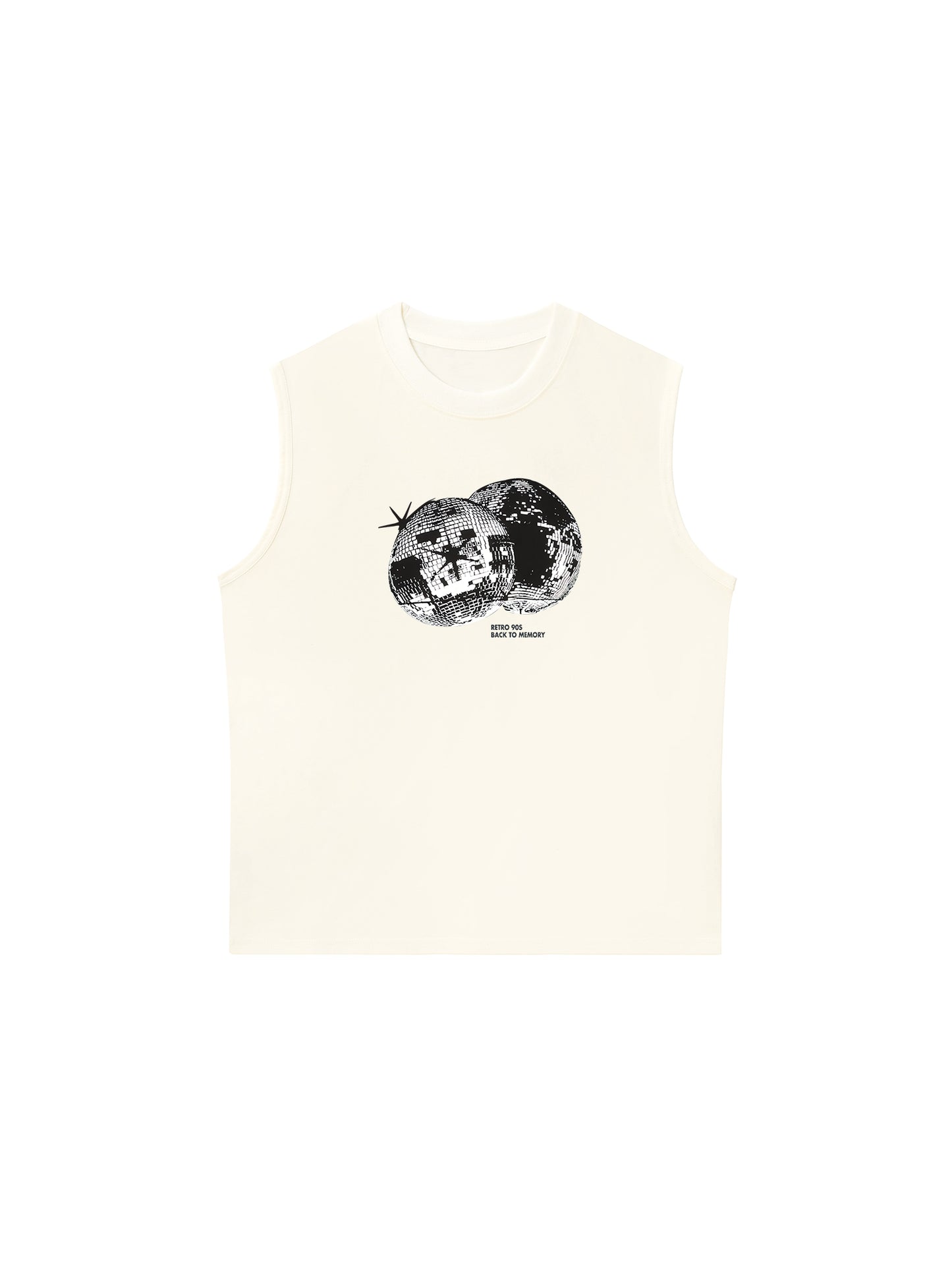 Áo Ba Lỗ Relaxed Fit Retro 90s Disco Ball