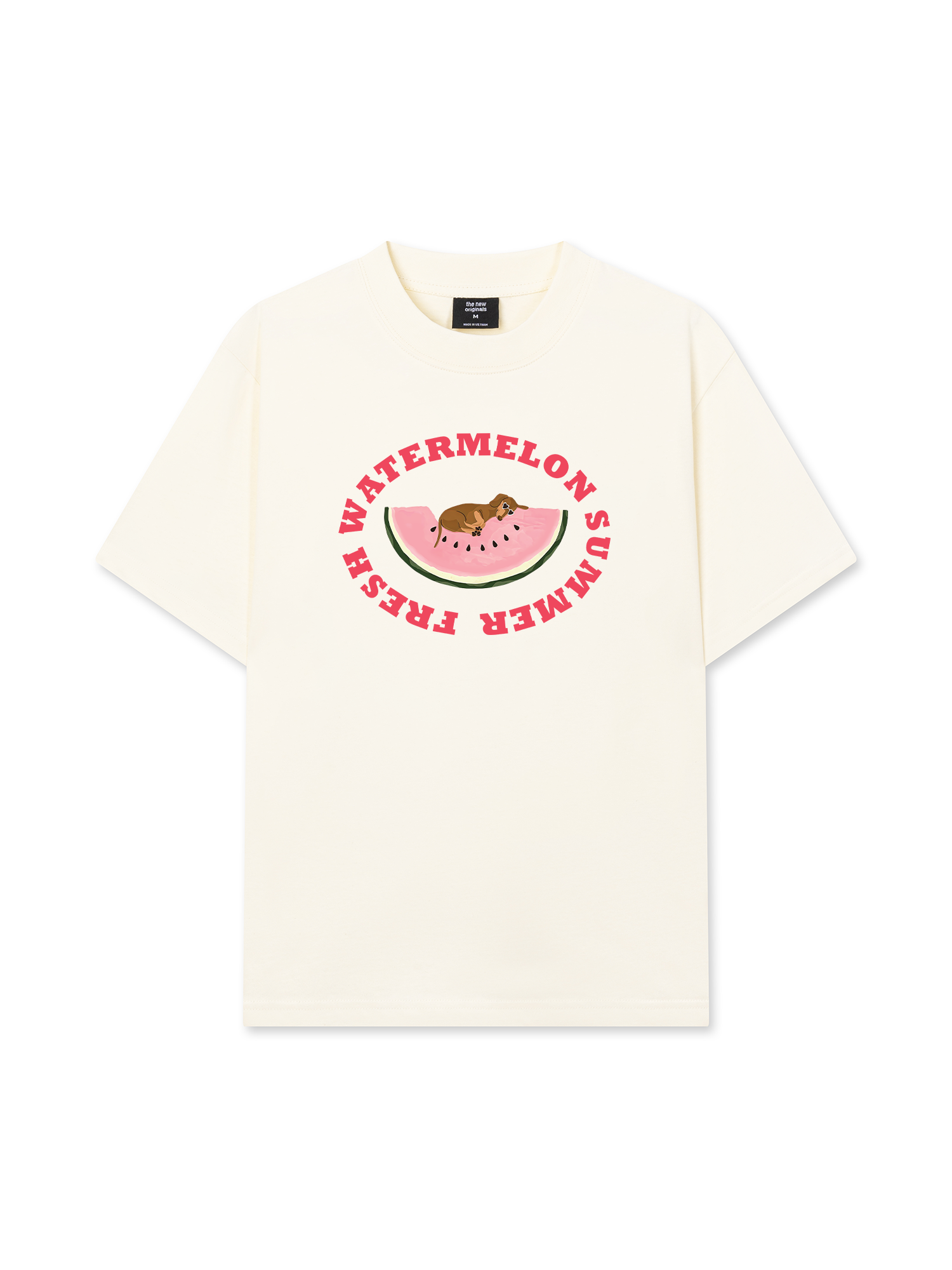 Áo Thun Relaxed Fit Summer Vibes Fresh Watermelon Summer
