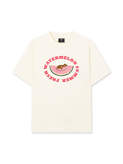 Áo Thun Relaxed Fit Summer Vibes Fresh Watermelon Summer