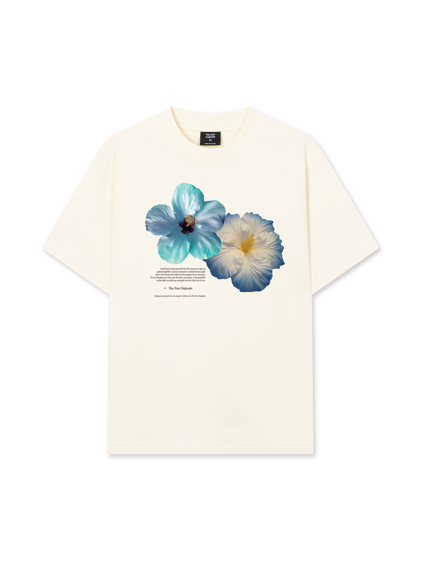 Áo Thun Relaxed Fit Summer Vibes Souble Blue Flower