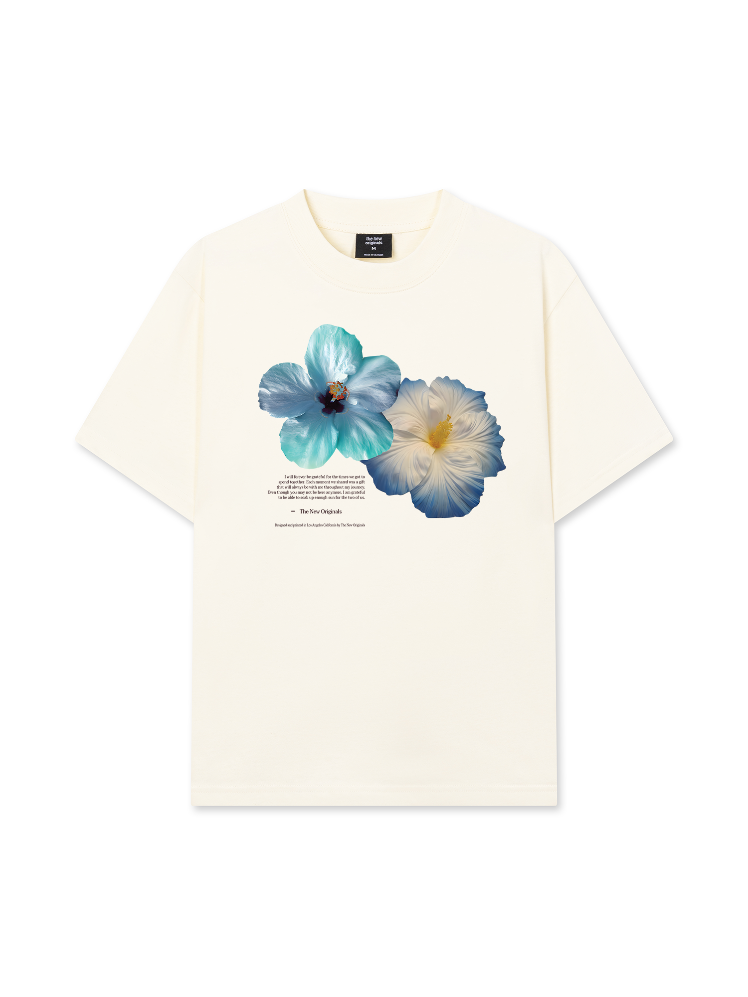 Áo Thun Relaxed Fit Summer Vibes Souble Blue Flower