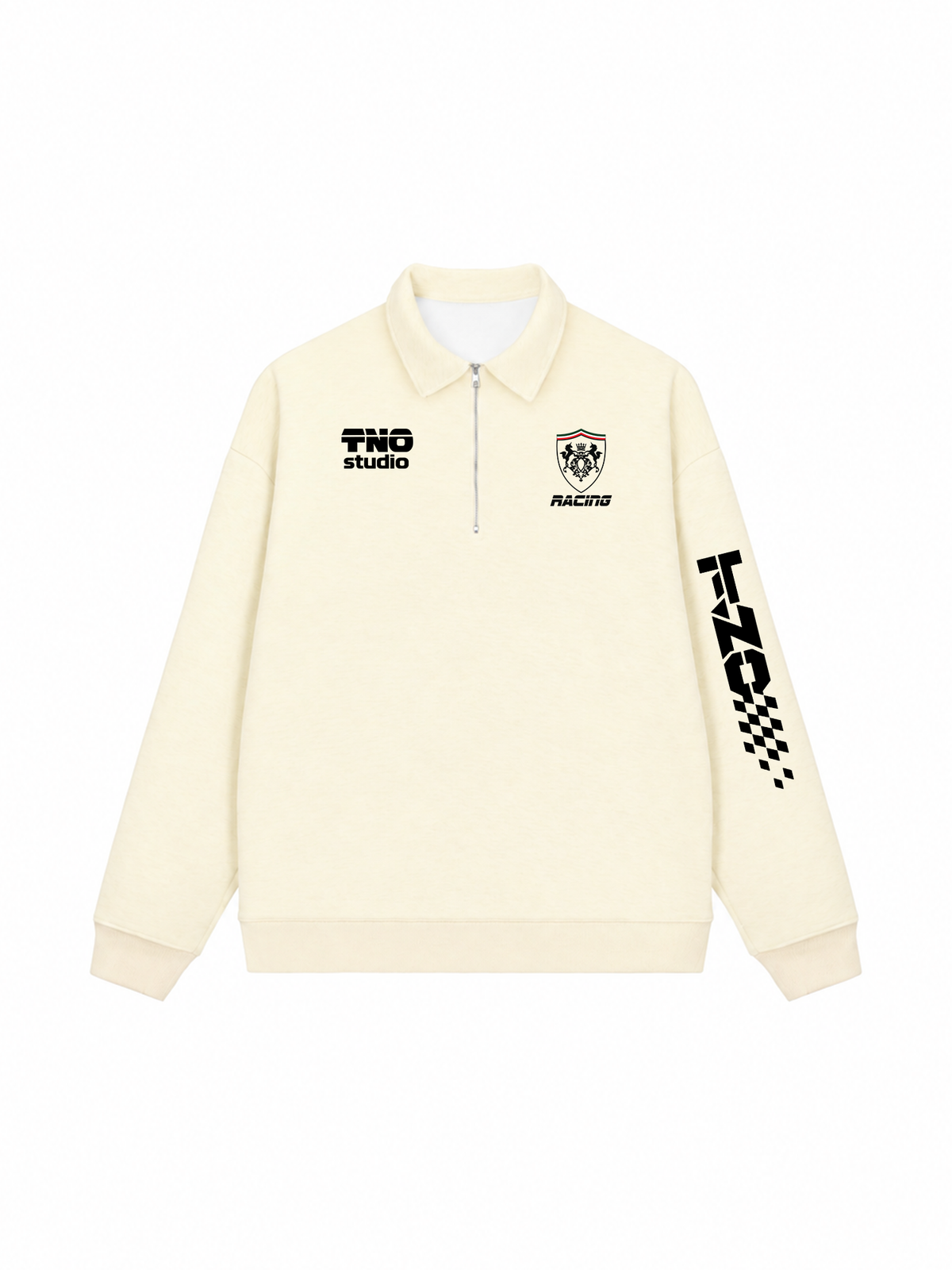 Áo Sweater Polo Nỉ Hai Da  Racing Style