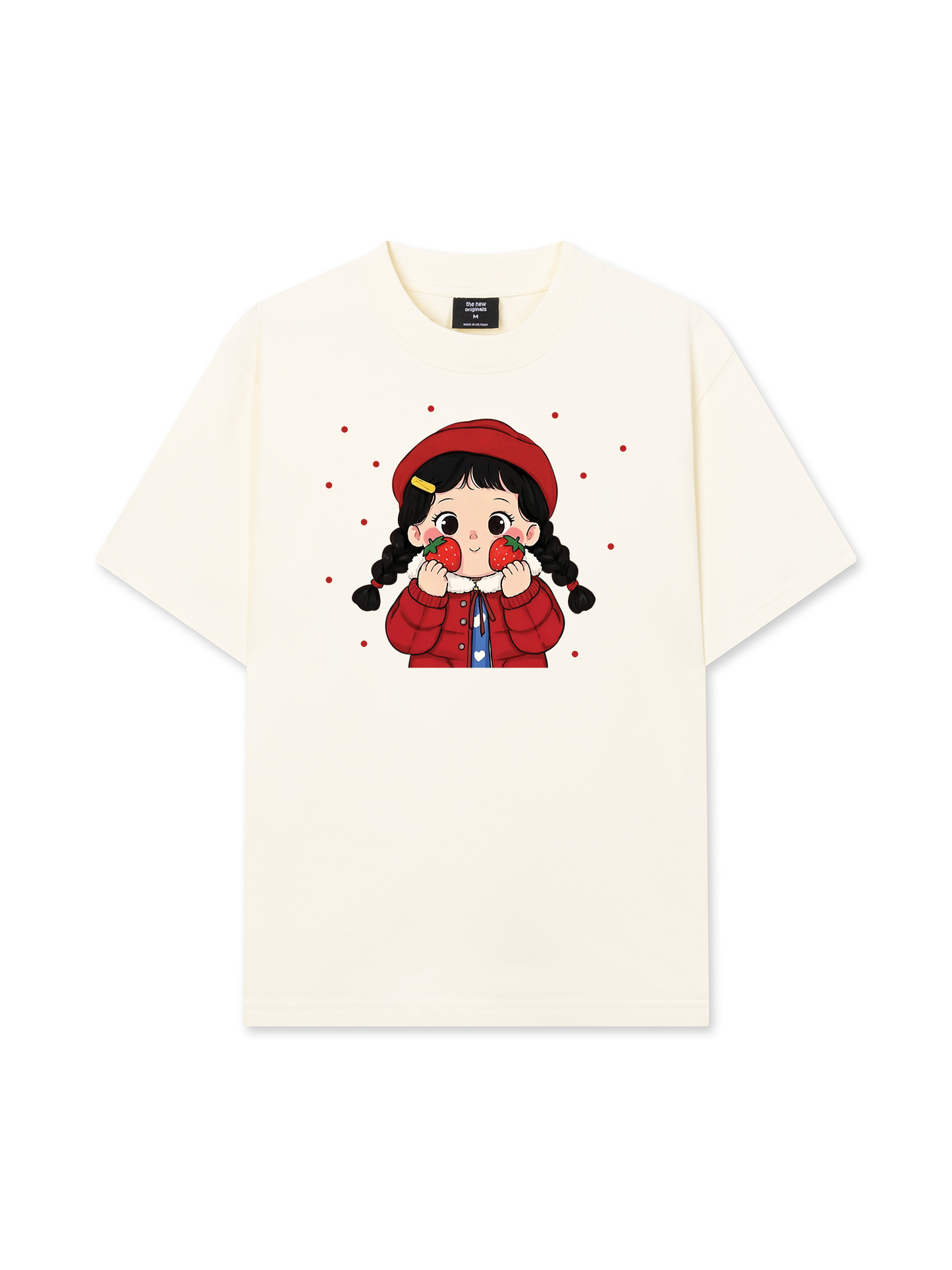 Áo Thun Relaxed Fit Dolly Girl Cute Strawberry Girl