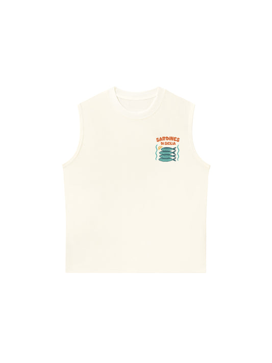Áo Ba Lỗ Relaxed Fit Ocean Sardines