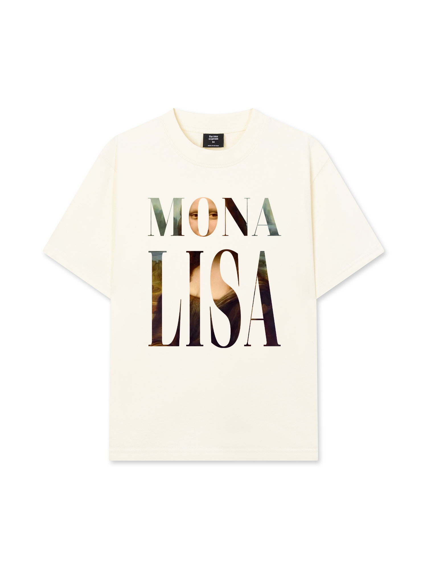 Áo Thun Relaxed Fit Masterpiece Mona Lisa Typography