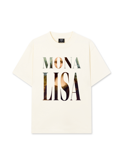 Áo Thun Relaxed Fit Masterpiece Mona Lisa Typography